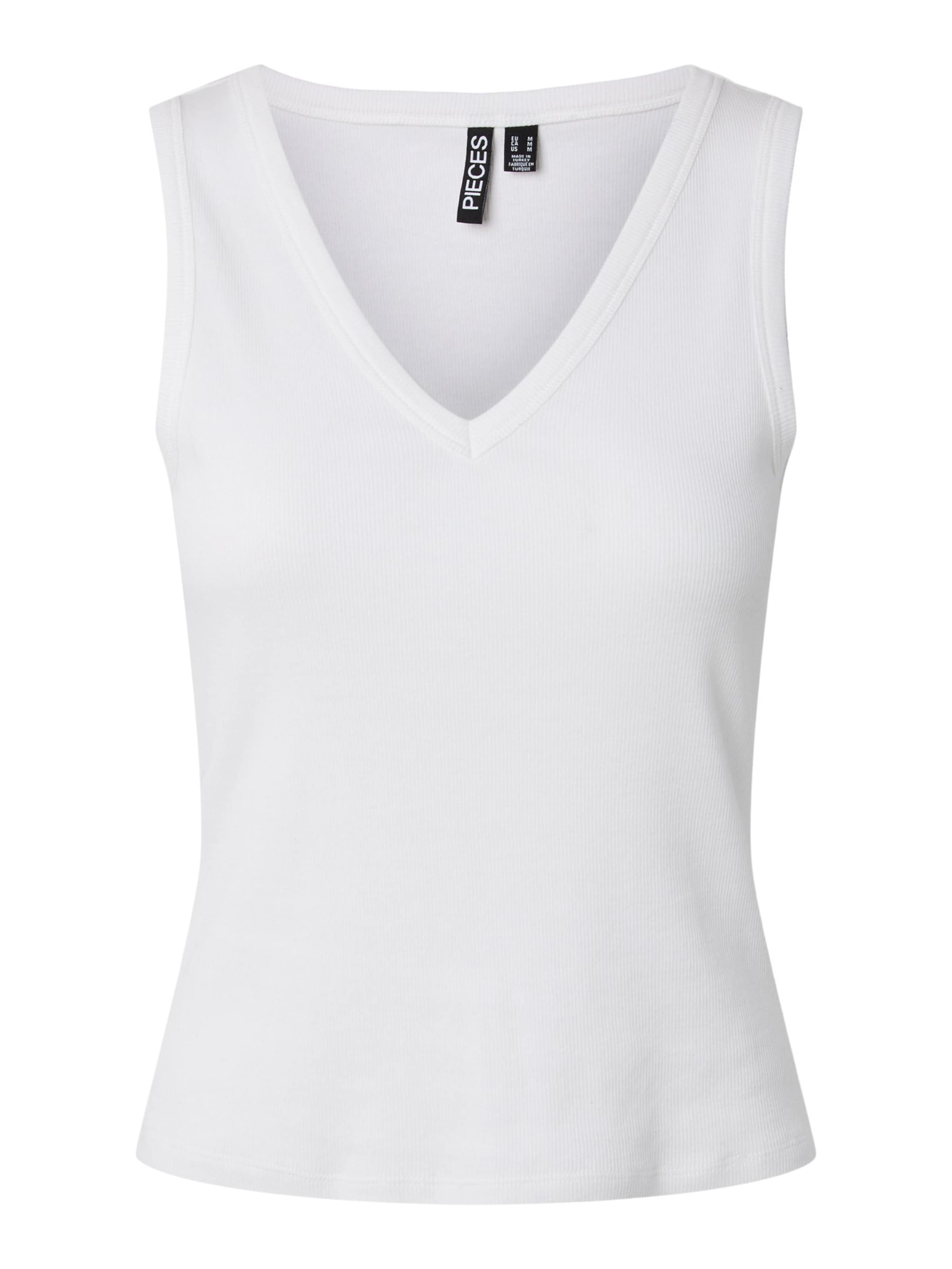 PIECES - Camiseta térmica 'PCBELLA' en blanco: frente