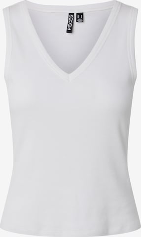 Maillot de corps 'PCBELLA' PIECES en blanc : devant