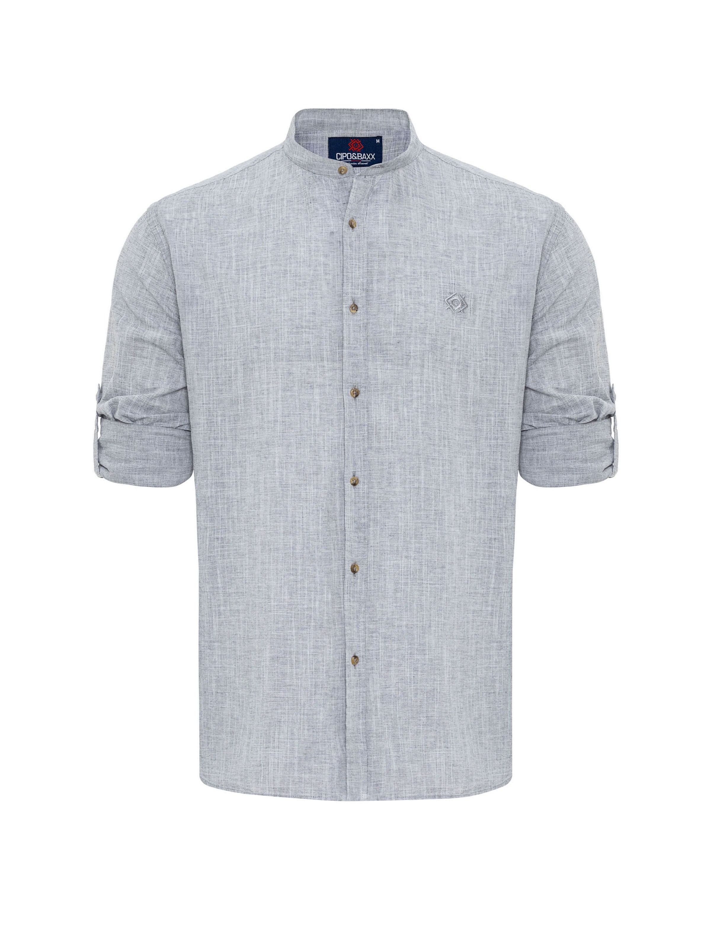 Chemise CIPO & BAXX en gris : devant
