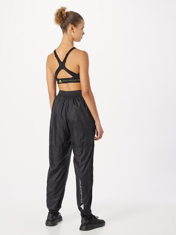 ADIDAS BY STELLA MCCARTNEY Tapered Workout Pants 'Lined Winter' in Black