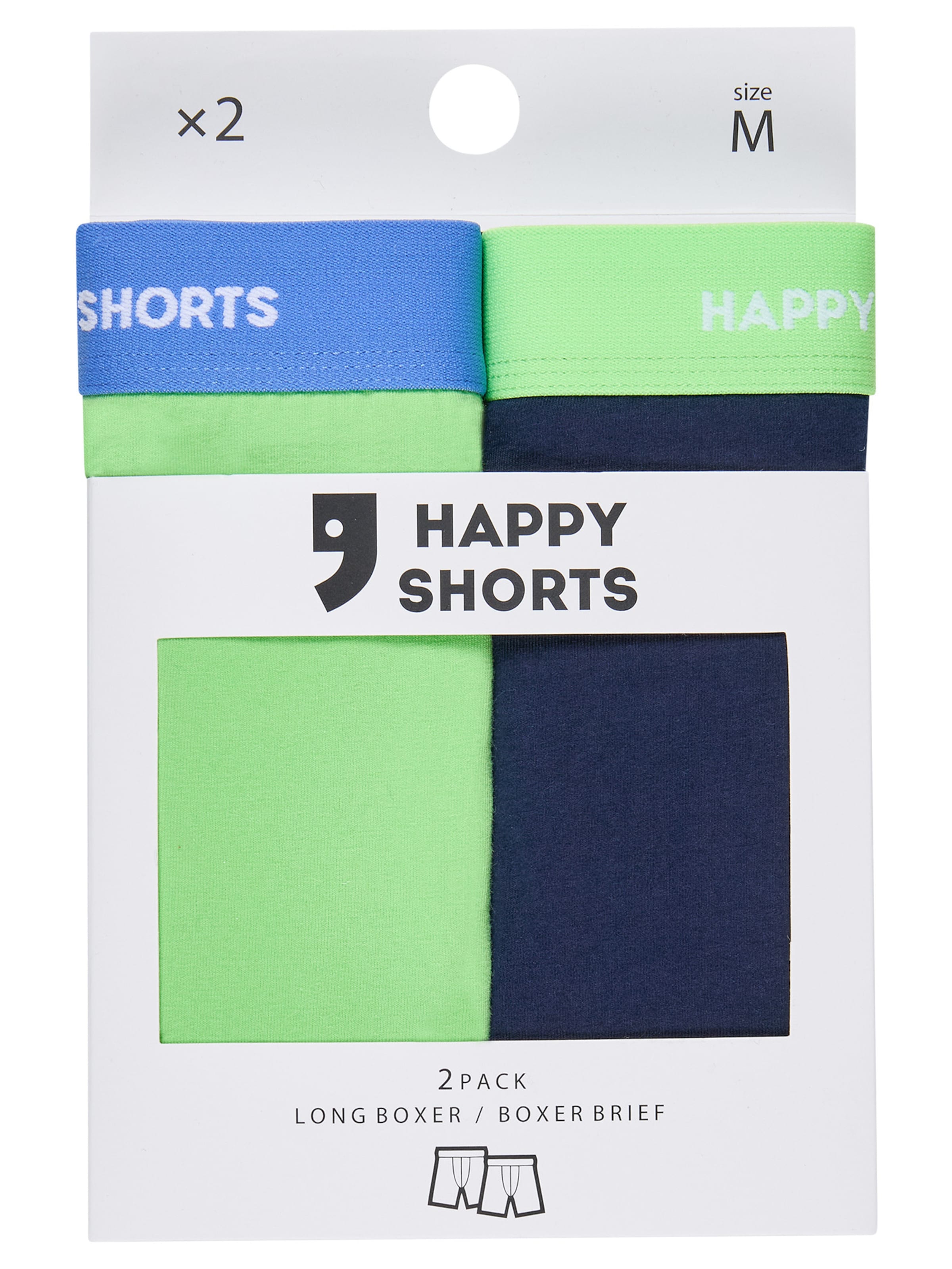 Boxers ' Jersey ' Happy Shorts en bleu