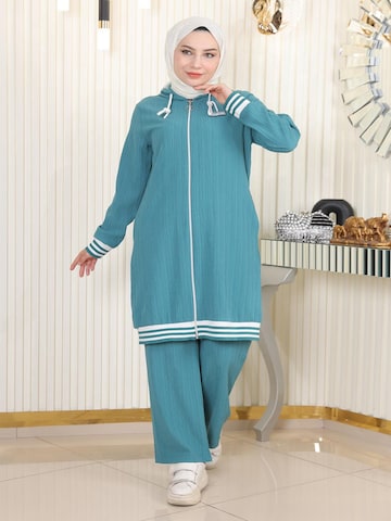 MODAMIHRAM Broekpak in Blauw: voorkant