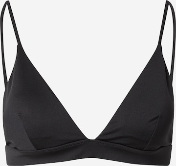 A LOT LESS Triangel Bikinitop 'Jenna' in Zwart: voorkant