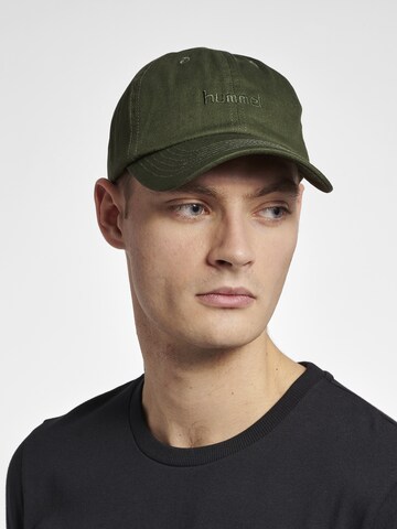 Hummel - Boné 'Leo' em verde: frente