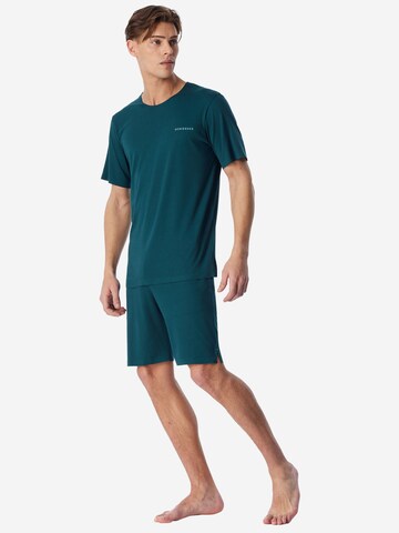 Pyjama long ' Modern Bonded ' SCHIESSER en vert