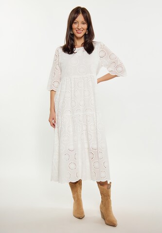 Usha Summer Dress in White: front