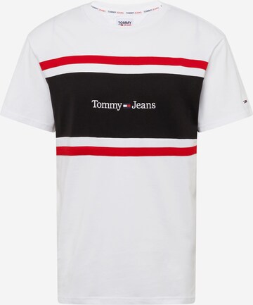 Tommy Jeans Shirt in Wit: voorkant