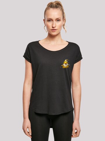 F4NT4STIC Shirt 'Rubber Duck Wizard' in Black: front