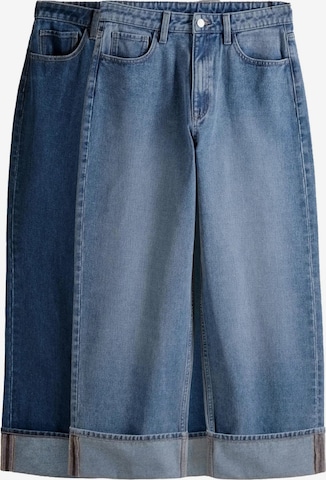 mėlyna The Set Plačios klešnės Džinsai: priekis