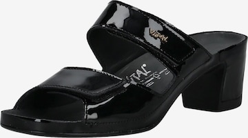 Mule vital en noir : devant