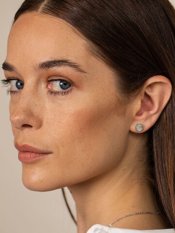 PURELEI Earrings 'White Gloss' in Silver