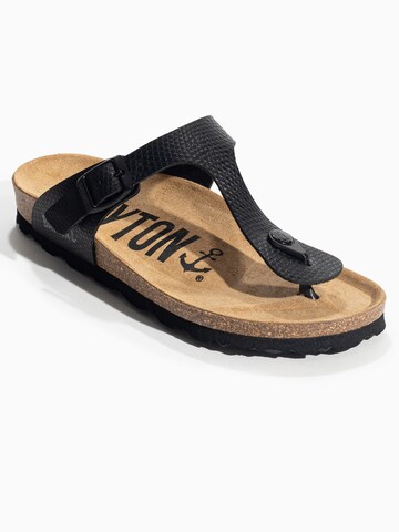 Bayton T-Bar Sandals 'Mercure' in Black