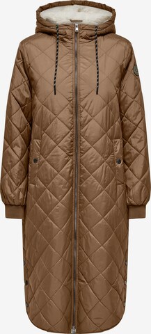 ONLY Between-Seasons Coat 'New Sandy' in Brown: front