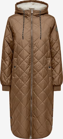 ONLY Between-seasons coat 'New Sandy' in Brown: front