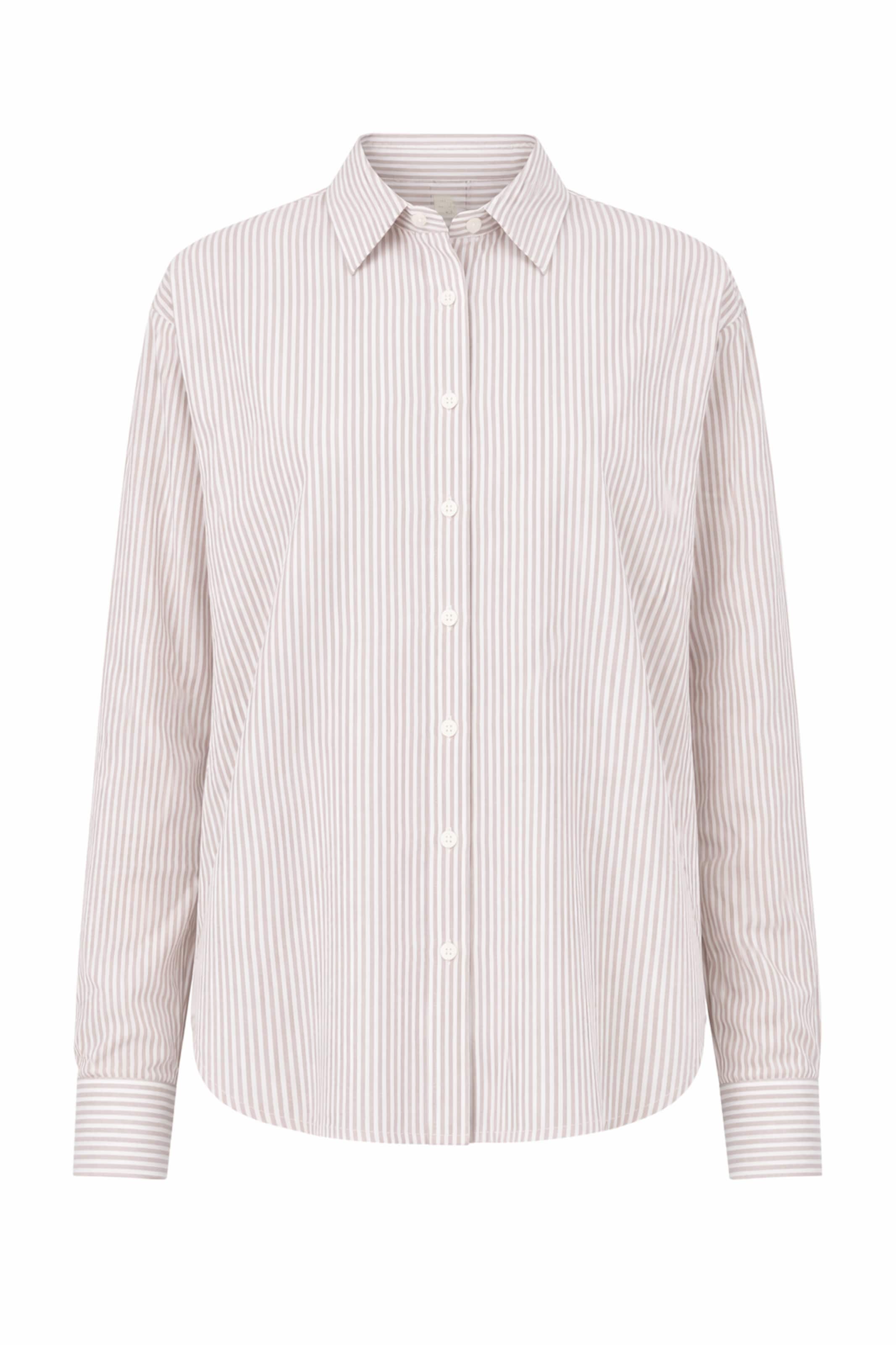 BRAVE SOUL Blouse in Taupe / White, Item view