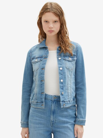 TOM TAILOR DENIM Tussenjas in Blauw: voorkant