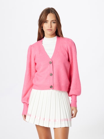 JDY Knit Cardigan in Pink: front