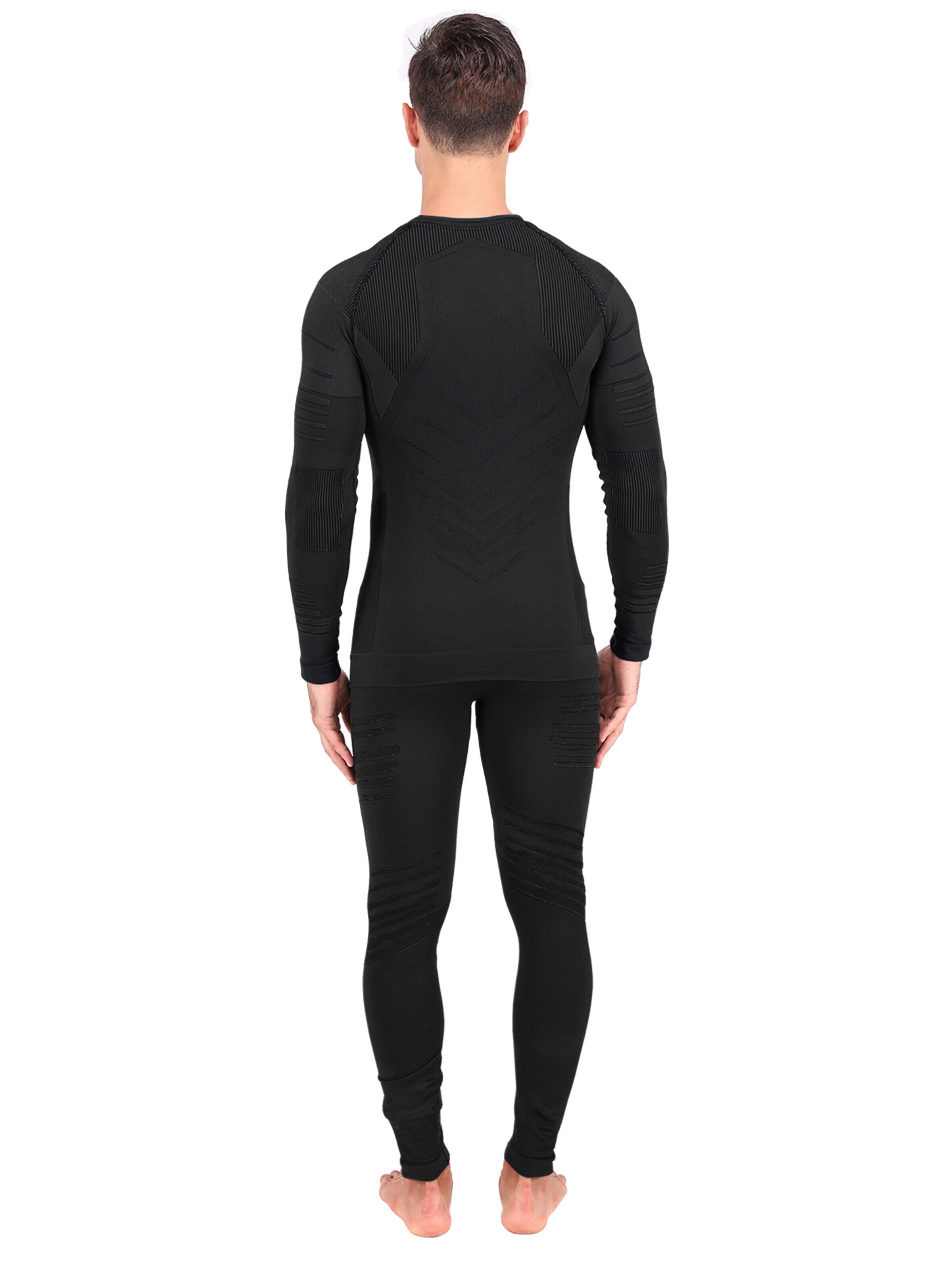 MEETWEE Basislaag 'Seamless Thermal Underwear' in Zwart