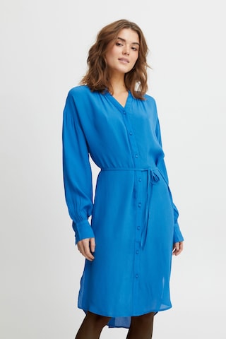 Fransa Blousejurk 'Helena' in Blauw: voorkant