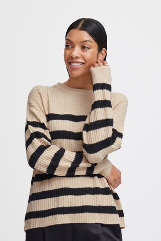 Pull-over b.young en beige : devant