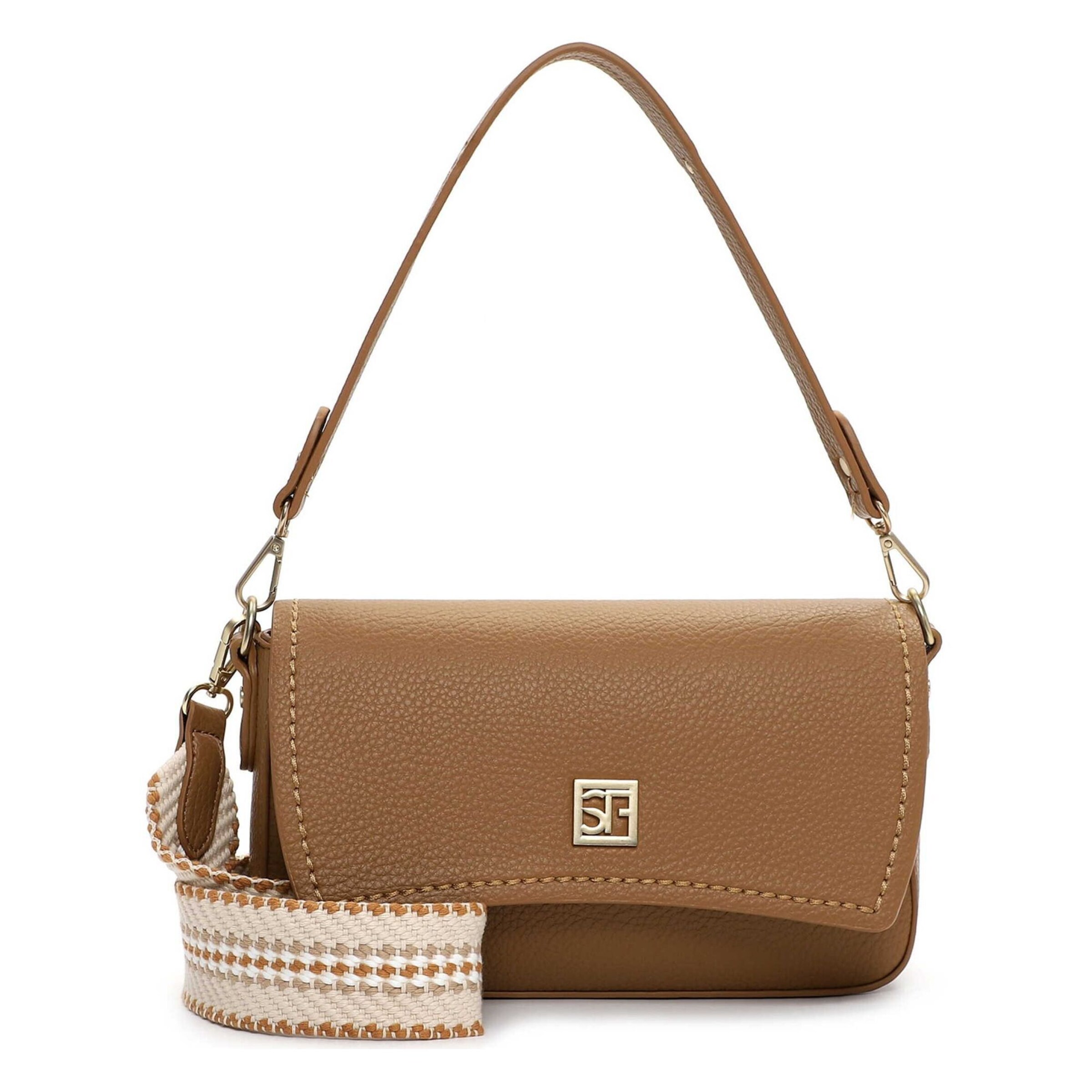 Borsa a spalla Suri Frey di colore marrone, Visualizzazione prodotti
