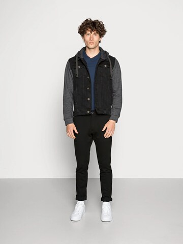 Denim Project Regular Trouser ' Ponte ' in Schwarz