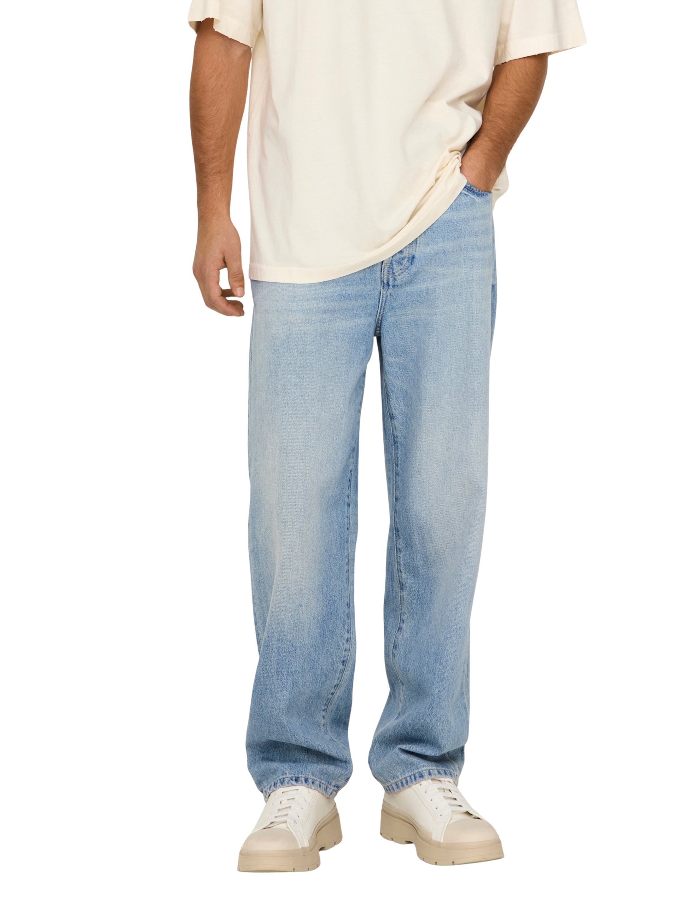 Only & Sons Loosefit Džíny 'FADE' – modrá: přední strana