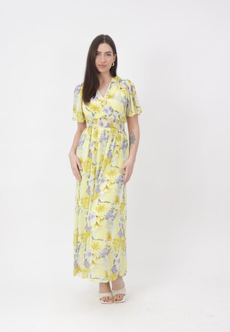 Elara Dress in Yellow: front