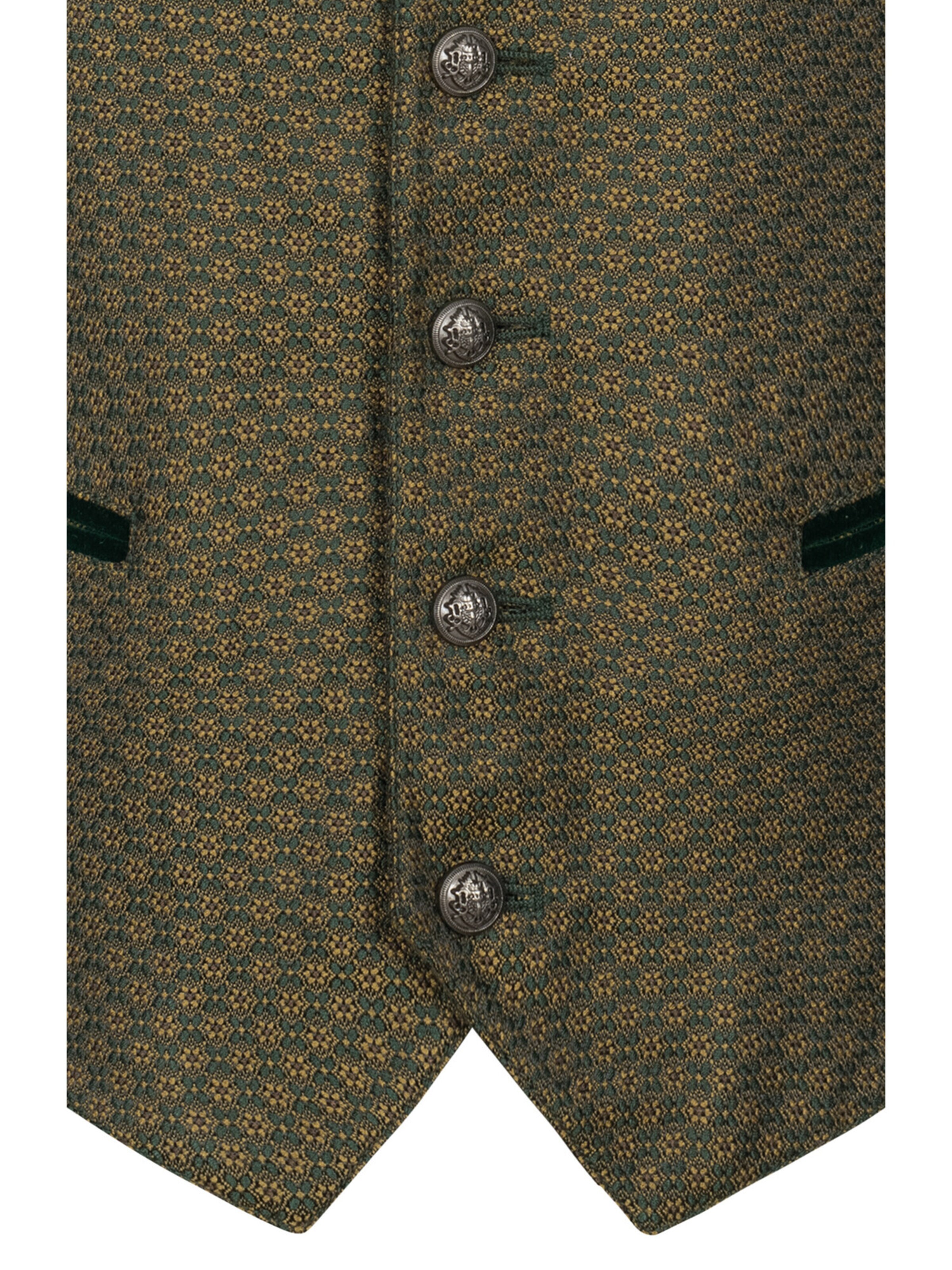 Trachtenhof Nübler Vest 'Trachtengilet Leo' in Green