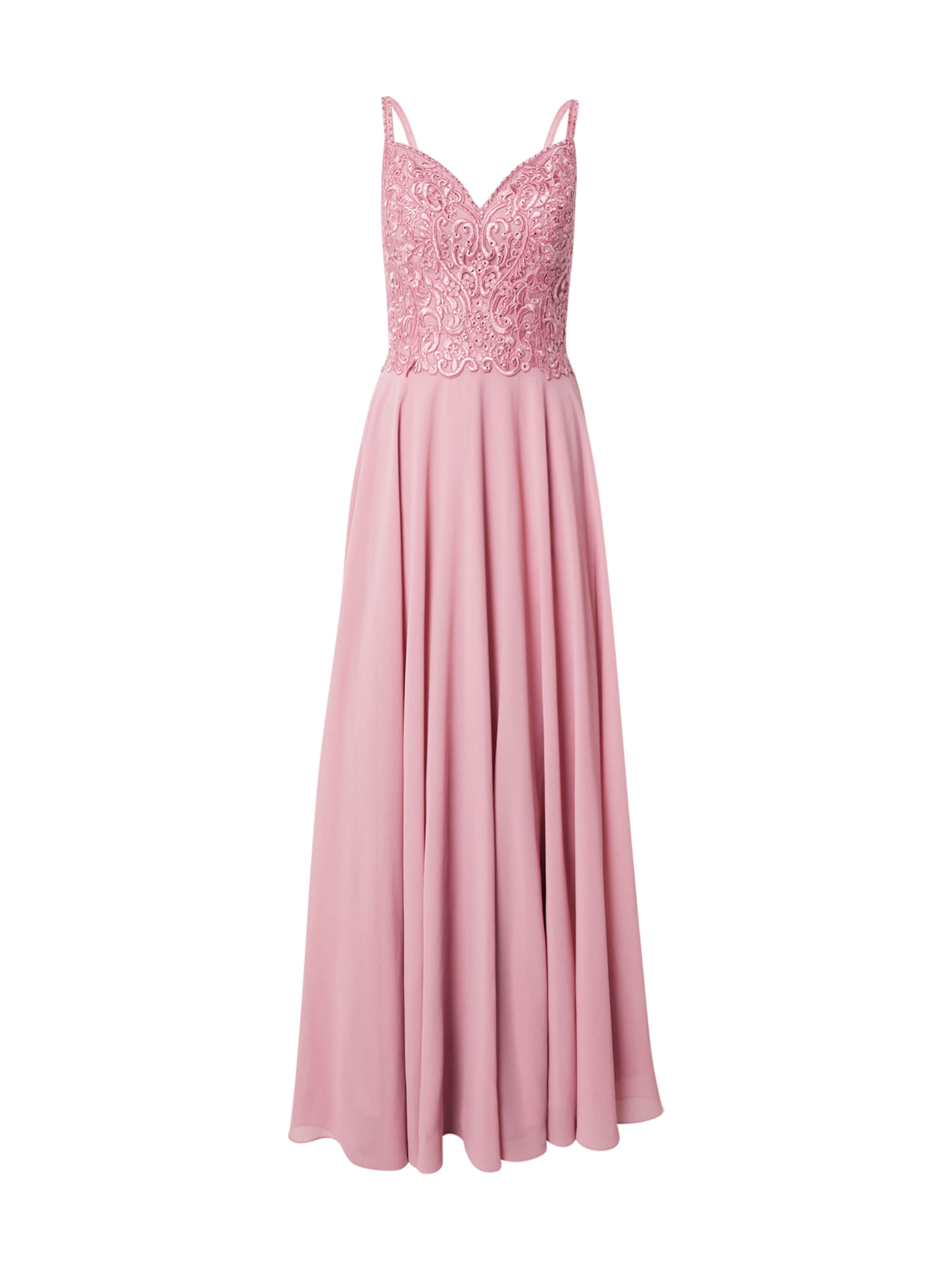mascara Evening Dress in Pink: front
