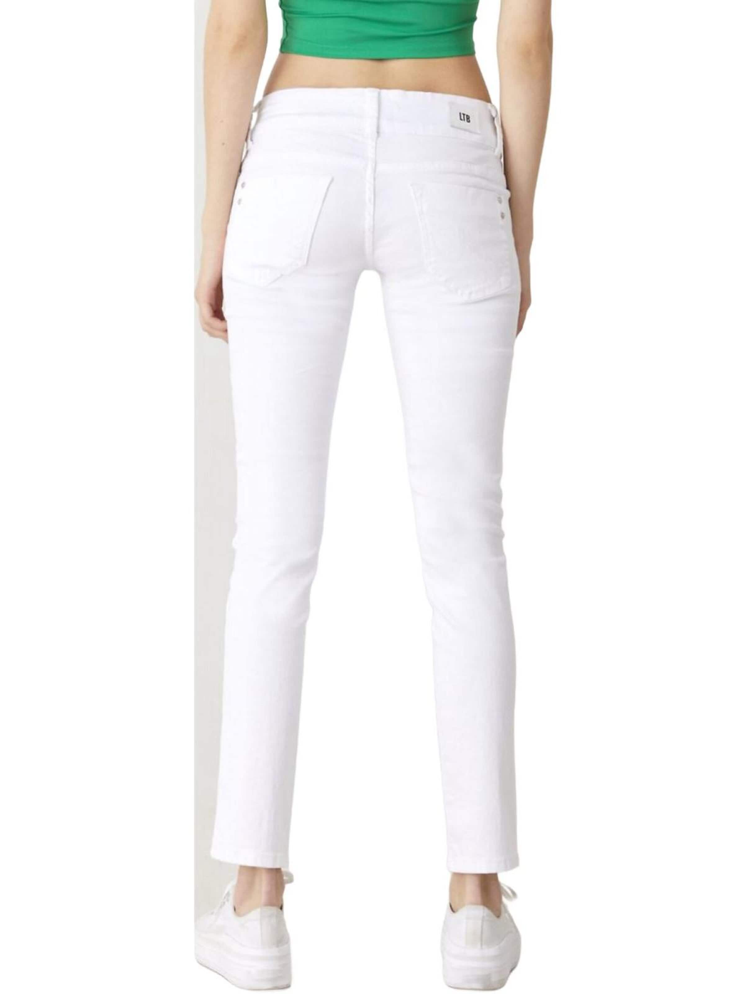 LTB Jeans - Slimfit Vaquero 'LTB Jeans Molly Skinny Leg Mid Waist Jeanshose' en blanco