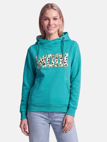 salzhaut Sweatshirt 'Sünn - Moin' in Groen: voorkant