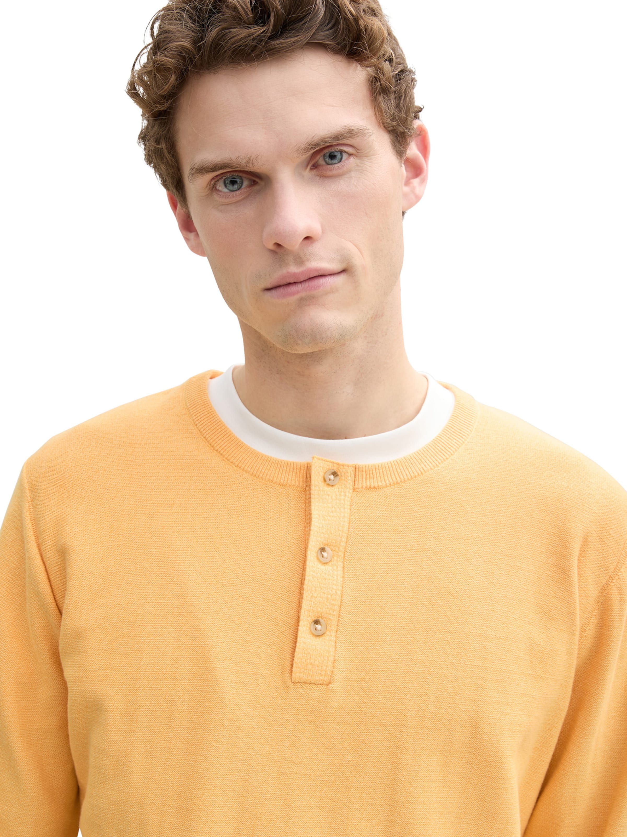 TOM TAILOR Sweter w kolorze pomarańczowy