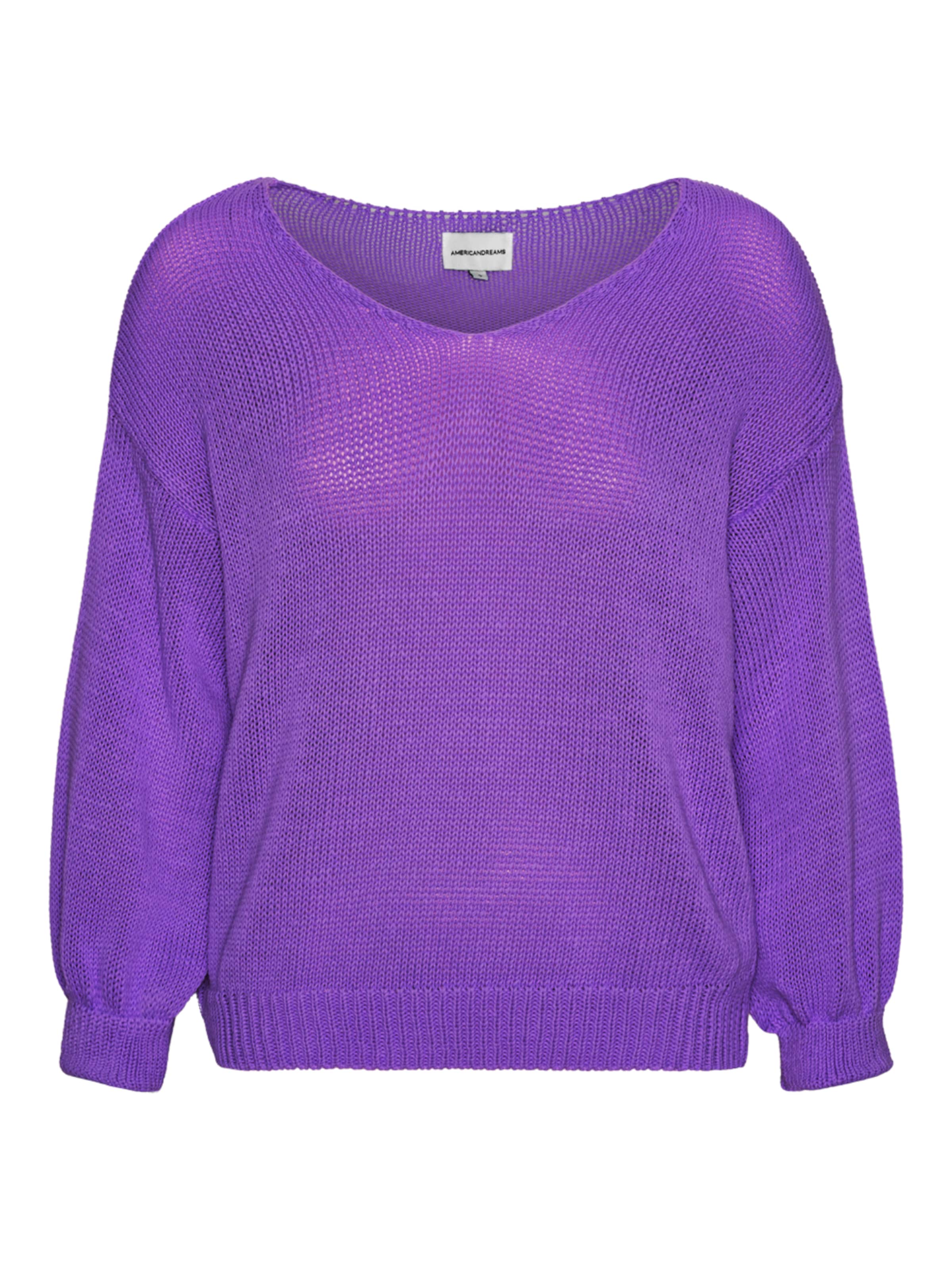 Pull-over oversize 'Milana Cotton' americandreams en violet : devant
