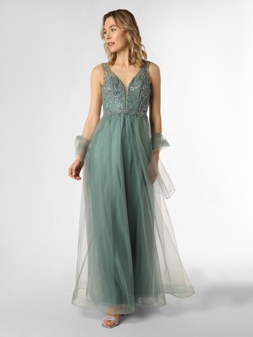 Unique Evening Dress in Green: front