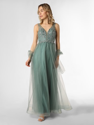 Unique Evening Dress in Green: front