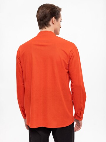 Antioch Regular fit Button Up Shirt in Orange