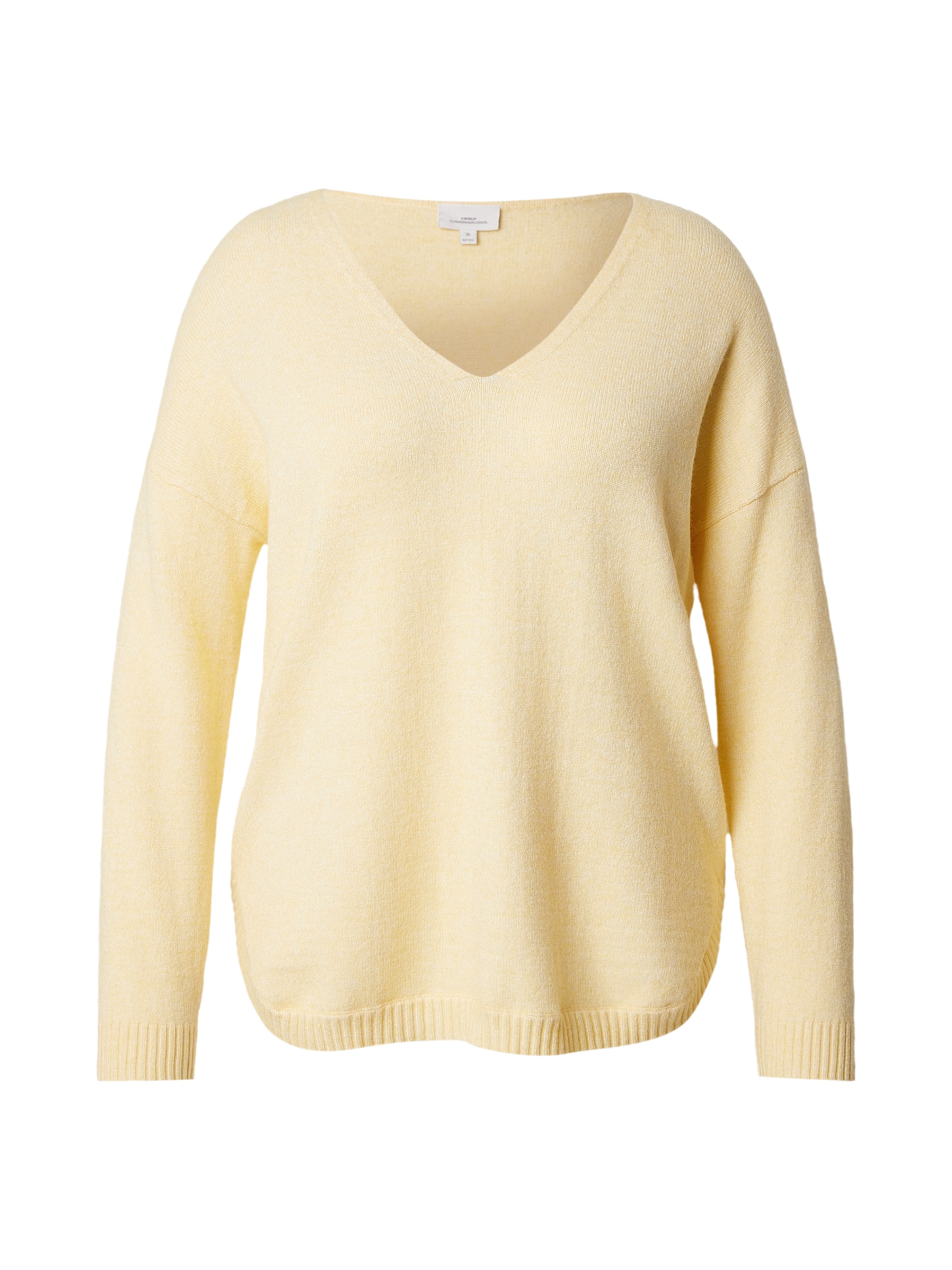 ONLY Carmakoma Pullover 'CARMargareta' in Gelb: Vorderseite