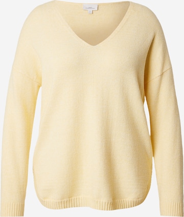 ONLY Carmakoma Pullover 'CARMargareta' in Gelb: Vorderseite