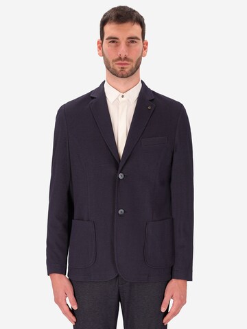 Distretto12 - Ajuste regular Chaqueta saco 'Berg' en azul: frente