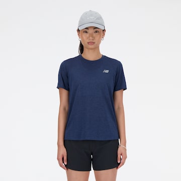 T-shirt fonctionnel 'Athletics' new balance en bleu : devant