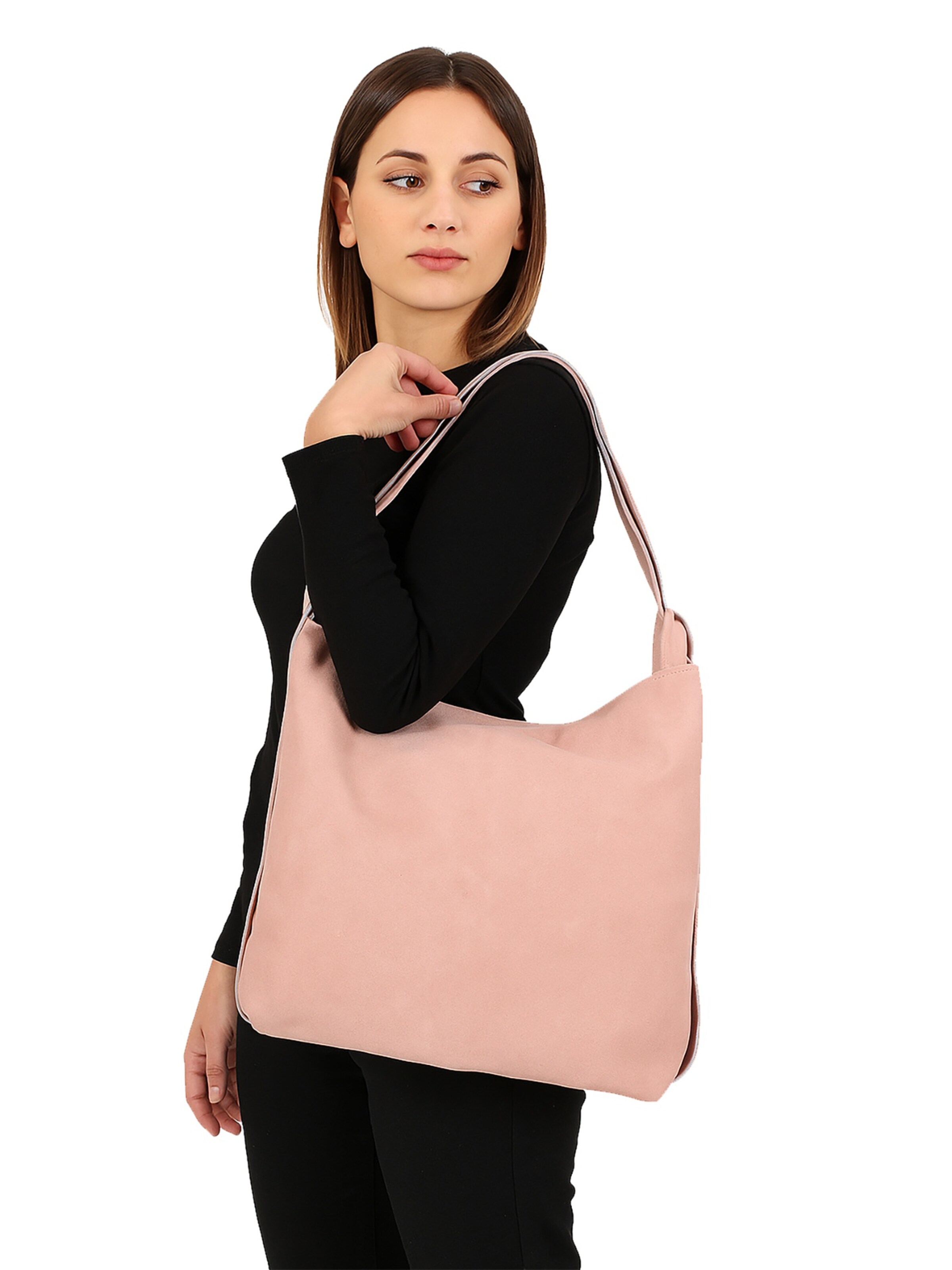 Borsa a spalla di Gave Lux in rosa: frontale