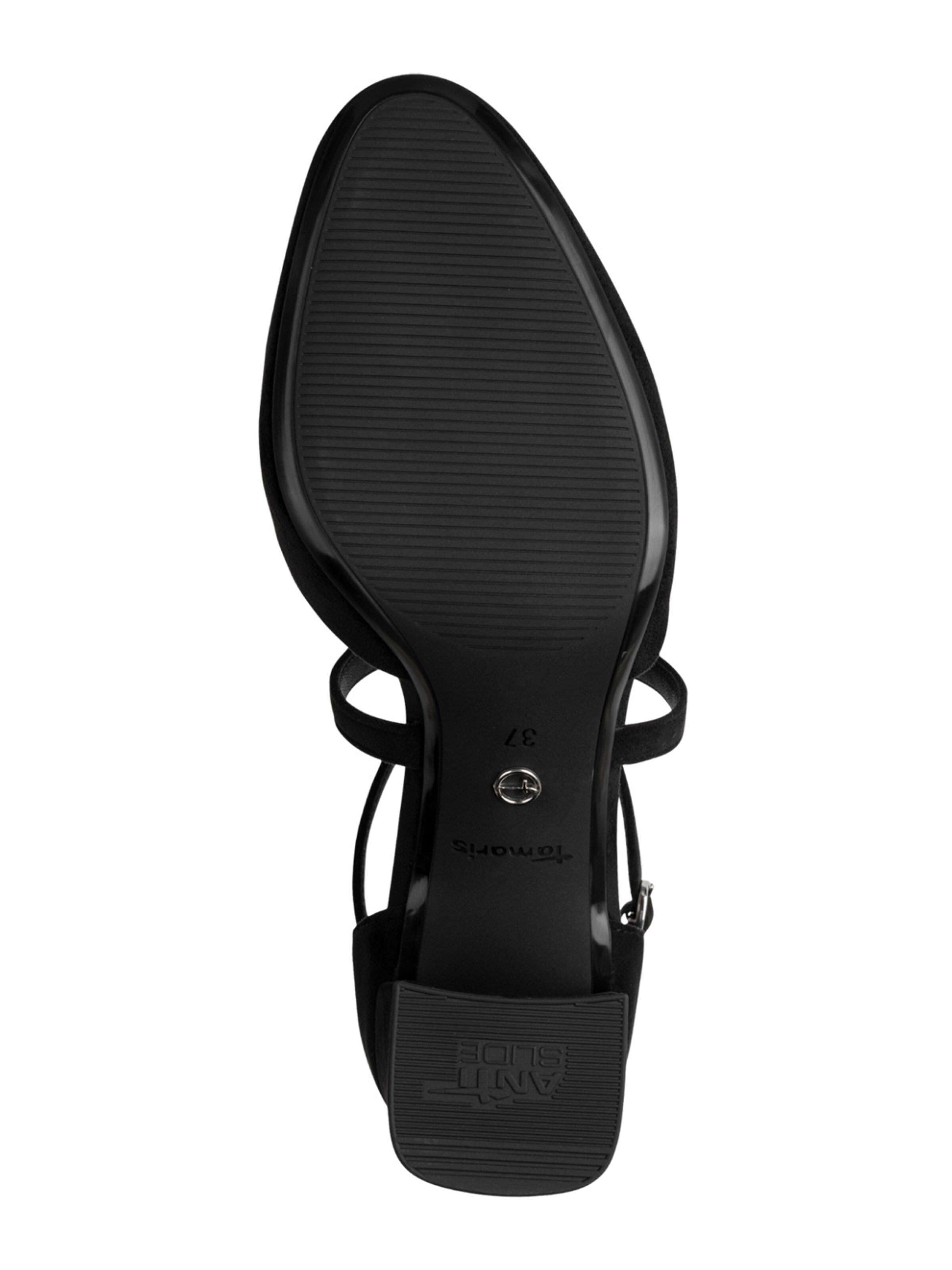 TamarisCipele s potpeticom i otvorenom petom - crna boja