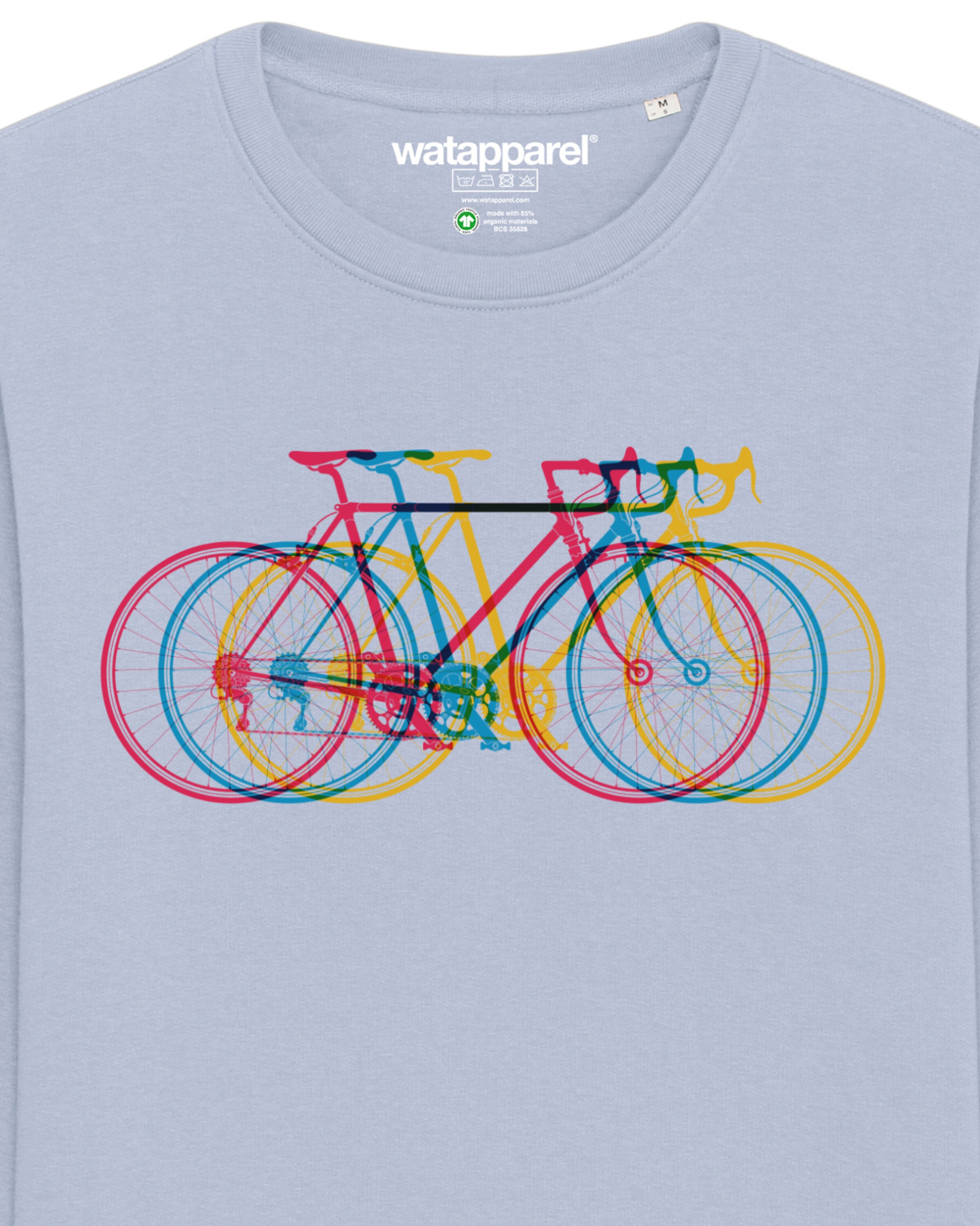 Watapparel Sweatshirt 'Fahrräder' in Blau