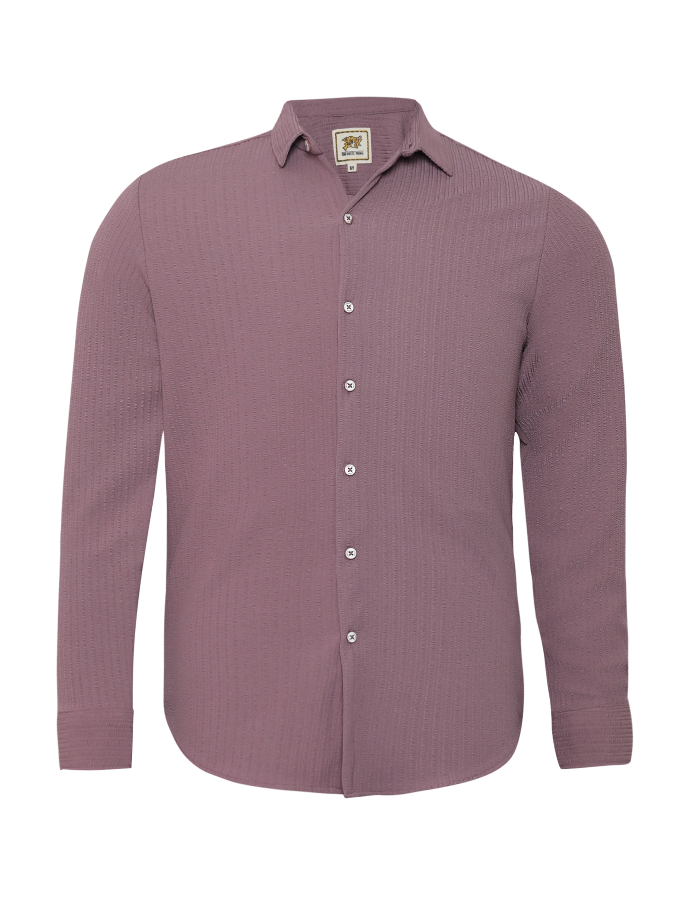 Coupe regular Chemise 'Koa' Campus Sutra en violet : devant