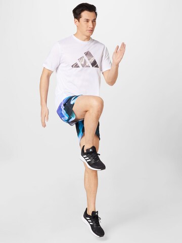 T-Shirt fonctionnel 'Designed For Movement Hiit' ADIDAS PERFORMANCE en blanc