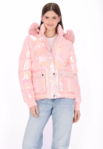 MYMO - Chaqueta de invierno en rosa: frente