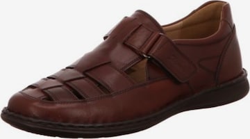 SIOUX Classic Flats in Brown: front