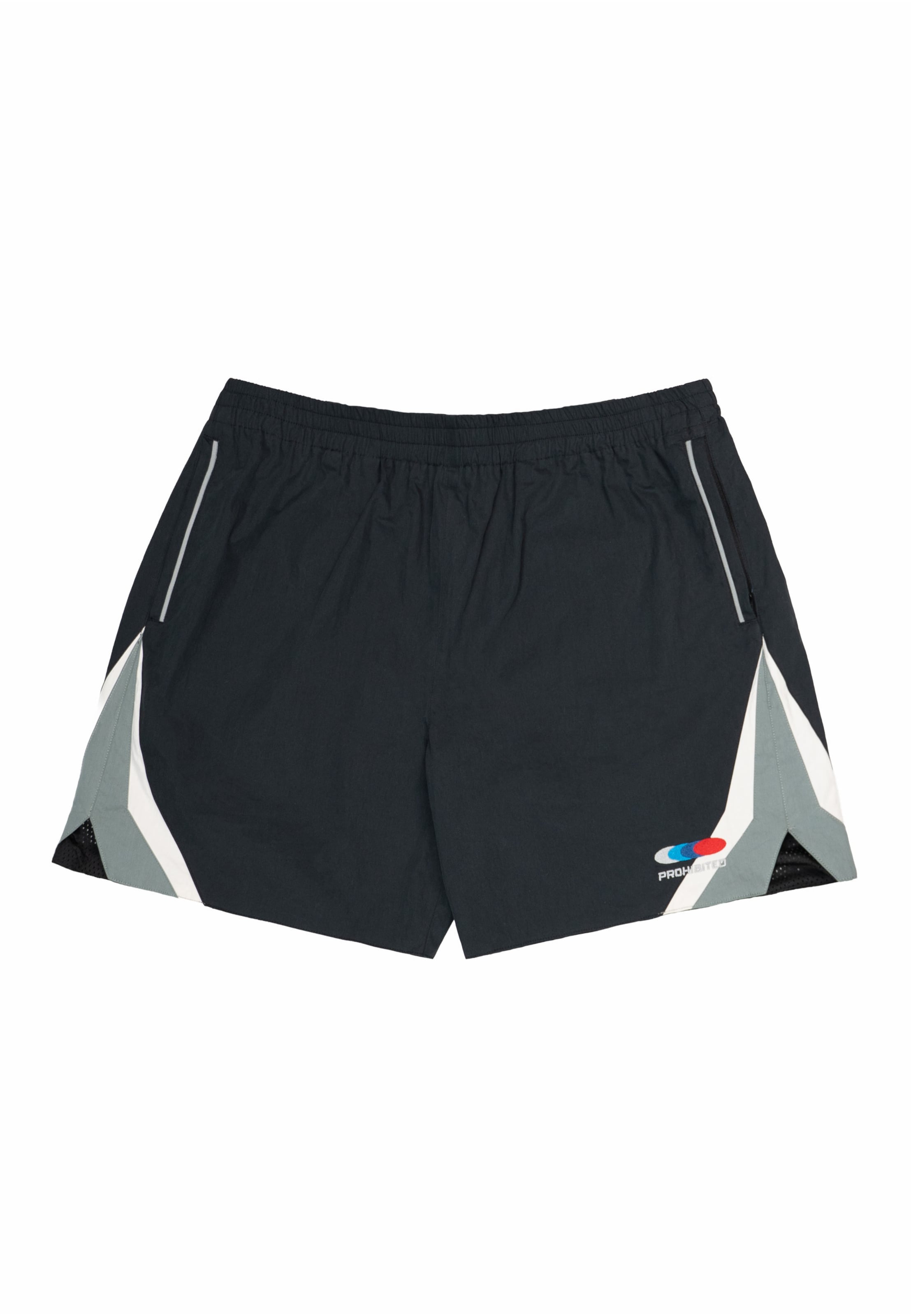 Prohibited Regular Shorts 'Racer' in Schwarz: Vorderseite