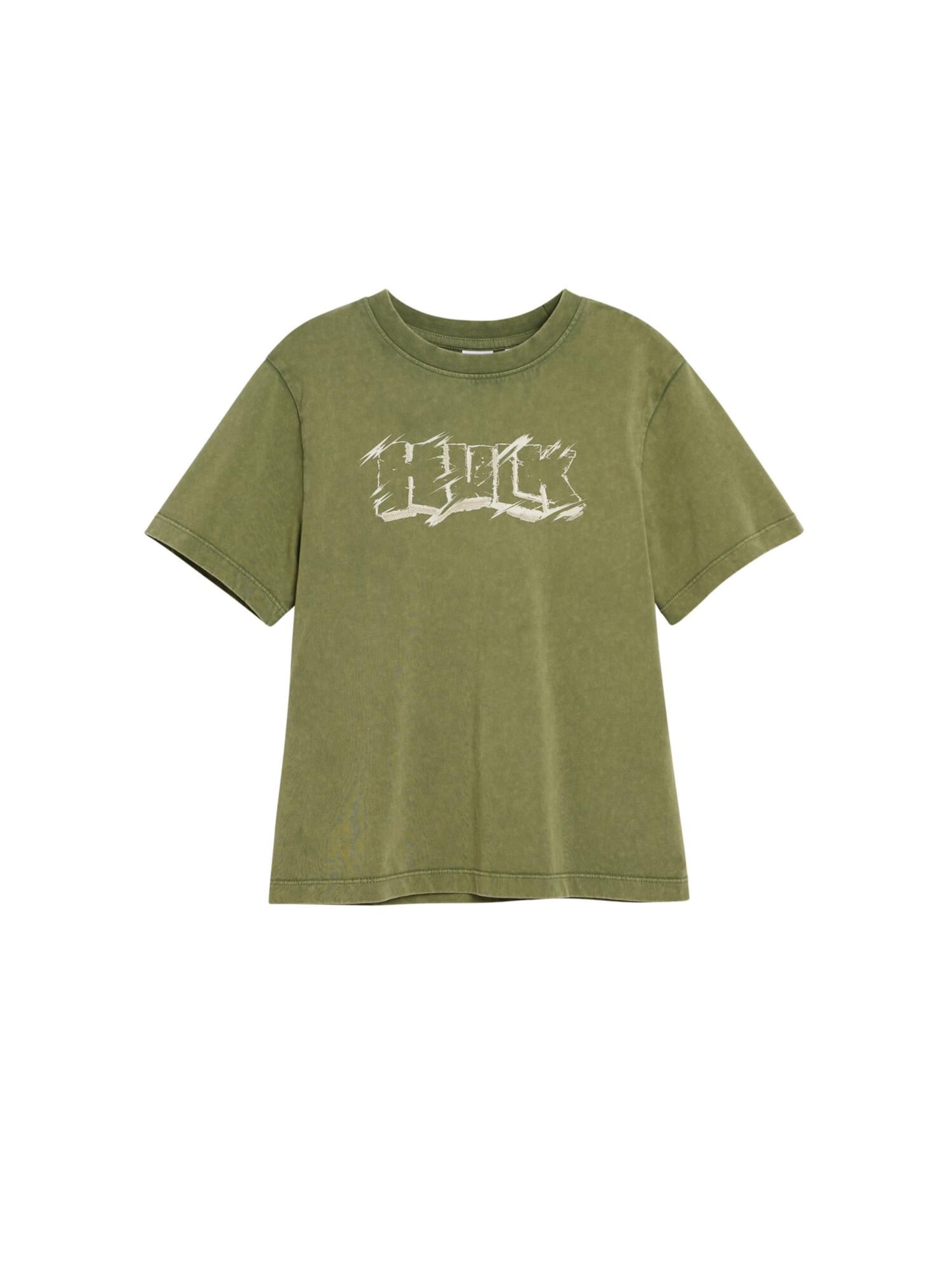 Desigual - Camiseta 'Hulk™' en verde: frente